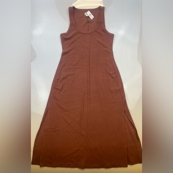 UpWest Cozy Rib Midi Tank Dress N223 N230 - Picture 2 of 6